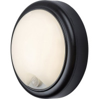 Nástěnná LED lampa Rabalux 77028 Hitura, senzor, 15 W, F, černá