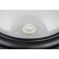 Nástěnná LED lampa Rabalux 77028 Hitura, senzor, 15 W, F, černá