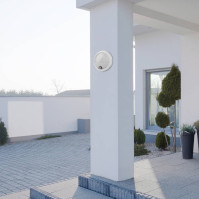 Nástěnná LED lampa Rabalux 77028 Hitura, senzor, 15 W, F, černá