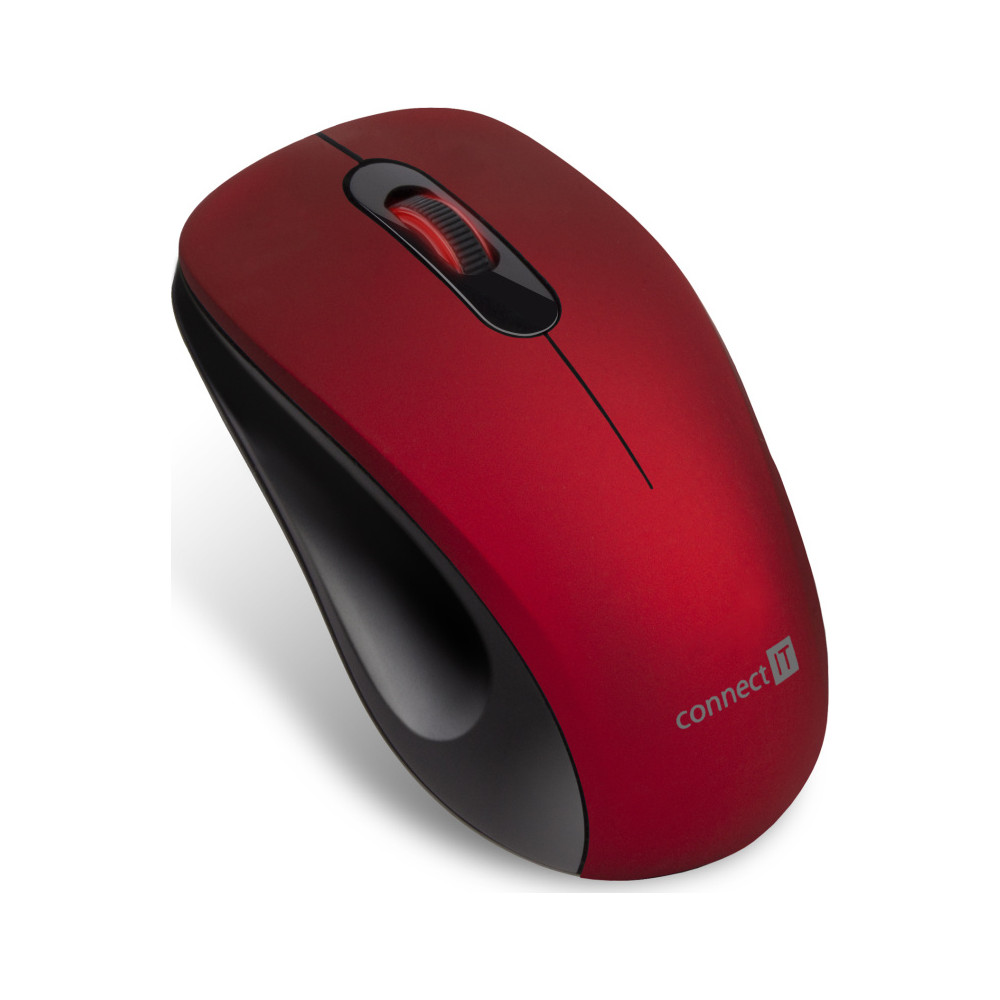 Bezdrátová optická myš Connect IT Mute CMO-2230-RD, červená