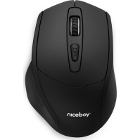 Kancelářská bezdrátová myš Niceboy OFFICE M10 Ergonomic, černá