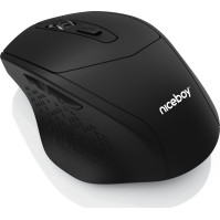Kancelářská bezdrátová myš Niceboy OFFICE M10 Ergonomic, černá