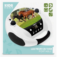 Radiomagnetofon s CD přehrávačem Bigben CD52HORSE, FM, CD/MP3, kůň