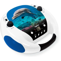 Radiomagnetofon s CD přehrávačem Bigben CD52DOLPHIN, FM, CD/MP3, delfín