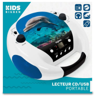 Radiomagnetofon s CD přehrávačem Bigben CD52DOLPHIN, FM, CD/MP3, delfín