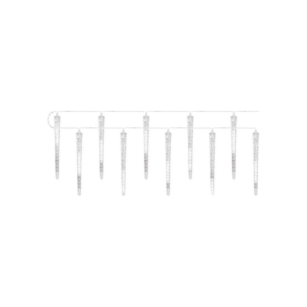 LED vánoční girlanda EMOS DCPC01, 10x rampouch, 3,6 m, venkovní i vnitřní, studená bílá