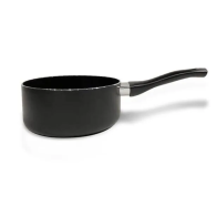 Kitchisimo Rendlík NERO,18 cm, 2 l, kulatý, černý, hliník, indukce