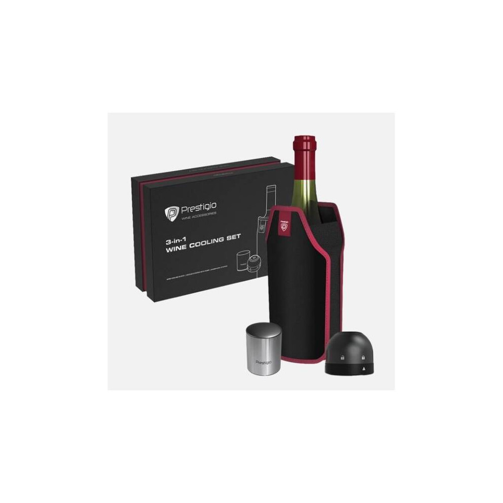 Set na chlazení vína Prestigio PWA101CS, černá