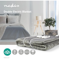 Elektrická vyhřívaná přikrývka Nedis PEBL130CWT2, 160x140 cm, 9 teplot