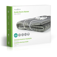 Elektrická vyhřívaná přikrývka Nedis PEBL130CWT2, 160x140 cm, 9 teplot