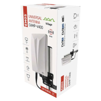 Anténa univerzální VILLAGE CAMP–V400, 0-80 km, DVB-T2, FM, DAB, filtr LTE/4G/5G