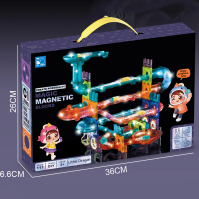 Svítící konstrukční 3D stavebnice Magic Blocks, 111 ks, skládačka, kulodrom