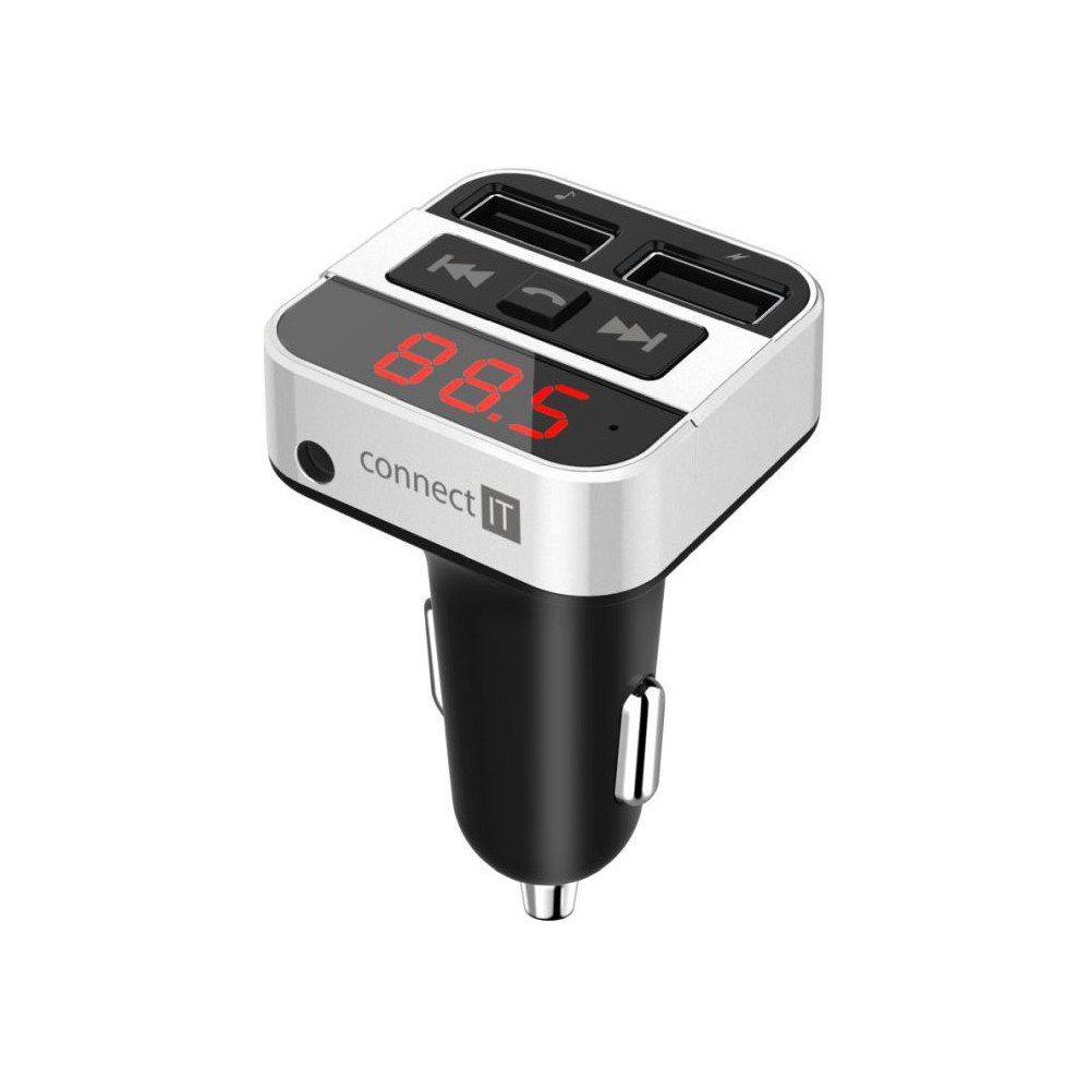 FM Transmitter Connect IT InCarz CCC-8800, BT, stříbrný