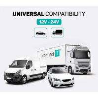 FM Transmitter Connect IT InCarz CCC-8800, BT, stříbrný