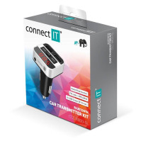 FM Transmitter Connect IT InCarz CCC-8800, BT, stříbrný