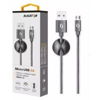 Datový kabel Aligator Premium 2A Lightning, černý