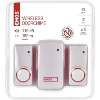 Bezbateriový domovní bezdrátový zvonek EMOS P5750.2T do zásuvky, se 2 tlačítky