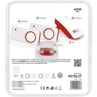 Bezbateriový domovní bezdrátový zvonek EMOS P5750.2T do zásuvky, se 2 tlačítky