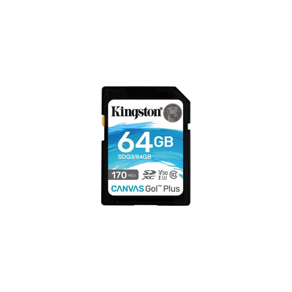 Paměťová karta Kingston 64GB SDXC Kingston U3, Gen3, 170 MB/s