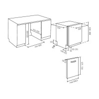Vestavná myčka Candy RapidÓ CI 3C6F0A, C, 60 cm, 13 sad