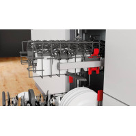 Vestavná myčka nádobí Whirlpool WSIO 3T125 6PE X, E, 45 cm, 10 sad, nerez