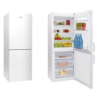 Chladnička s mrazničkou Amica VC 1522 W, kombi, E, 152 cm, 146/84 l, bílá