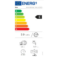 Vestavná myčka Beko BDIS38040A, C, 45 cm, 11 sad