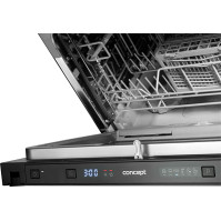 Vestavná myčka nádobí Concept MNV6760, plně integrovaná, F, 55 cm, 6 sad, černá
