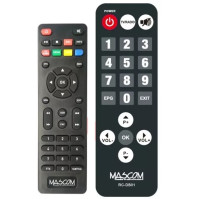 DVB-T2 tuner a rekordér Mascom MC721PLUS, HDMI, USB, SCART, ovladač pro seniory