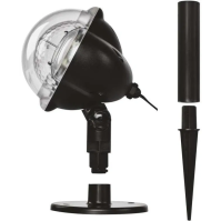 LED dekorativní projektor EMOS DCPC03, padající vločky, venkovní i vnitřní, bílá