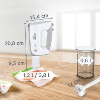 Ruční šlehač s vakuováním Bosch MFQ364V6, 450 W, 5 rychlostí