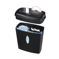 Skartovačka Hama Home X10CD (50543), křížový řez, 10 listů, stupeň utajení P-4, černý