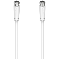 Koaxiální SAT kabel Hama 205065, F-vidlice, 90 dB, 5 m, bílý