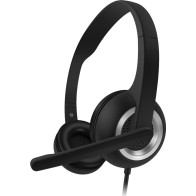 Kancelářský headset connect IT Home&Office CHP1010BK, sluchátka, 20-20000 Hz, černá