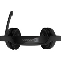 Kancelářský headset connect IT Home&Office CHP1010BK, sluchátka, 20-20000 Hz, černá