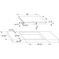 Indukční varná deska Gorenje G600 ISC645BSC, 4 plotny, 59 cm, černá