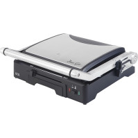 Elektrický kontaktní gril ECG KG 300, 2000 W, nerez