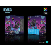 Sluchátka - headset Connect IT NEO CHP-3595-BK, černá