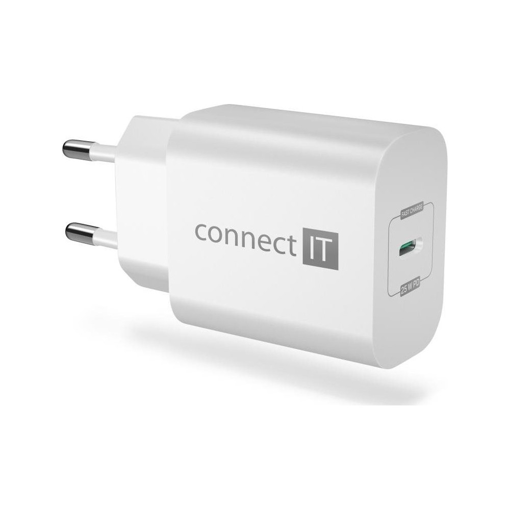 CWC2070WH Connect IT CWC-2070-WH Voyager2, 1× USB-C, 25W PD, bílá