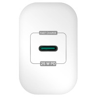 CWC2070WH Connect IT CWC-2070-WH Voyager2, 1× USB-C, 25W PD, bílá