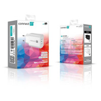 CWC2070WH Connect IT CWC-2070-WH Voyager2, 1× USB-C, 25W PD, bílá