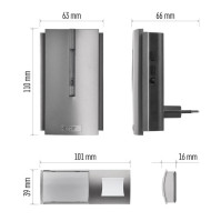 Zvonek bezdrátový EMOS P5760 do zásuvky, s možností prodloužení signálu