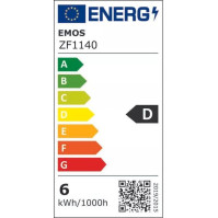 LED žárovka EMOS ZF1140 Filament Mini Globe / E27 / 6 W (60 W) / 810 lm / teplá bílá
