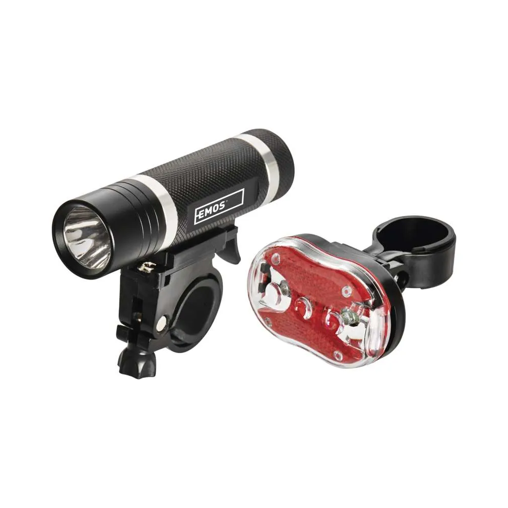 Přední + zadní LED svítilna na kolo EMOS P3920 na 5x AAA, 150 lm