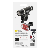 Přední + zadní LED svítilna na kolo EMOS P3920 na 5x AAA, 150 lm