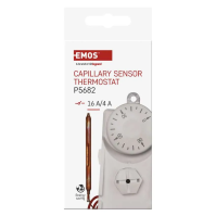 Příložný manuální kapilárový termostat EMOS P5682 s čidlem
