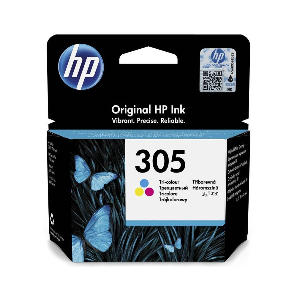 Inkoustová náplň HP 305, 100 stran - CMY (3YM60AE), 3 barvy,Tri-color