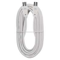 Anténní koaxiální kabel EMOS S30700, stíněný, 7,5 m, rovné vidlice