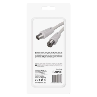 Anténní koaxiální kabel EMOS S30700, stíněný, 7,5 m, rovné vidlice