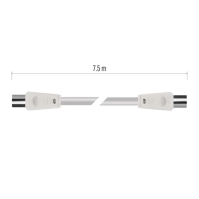 Anténní koaxiální kabel EMOS S30700, stíněný, 7,5 m, rovné vidlice